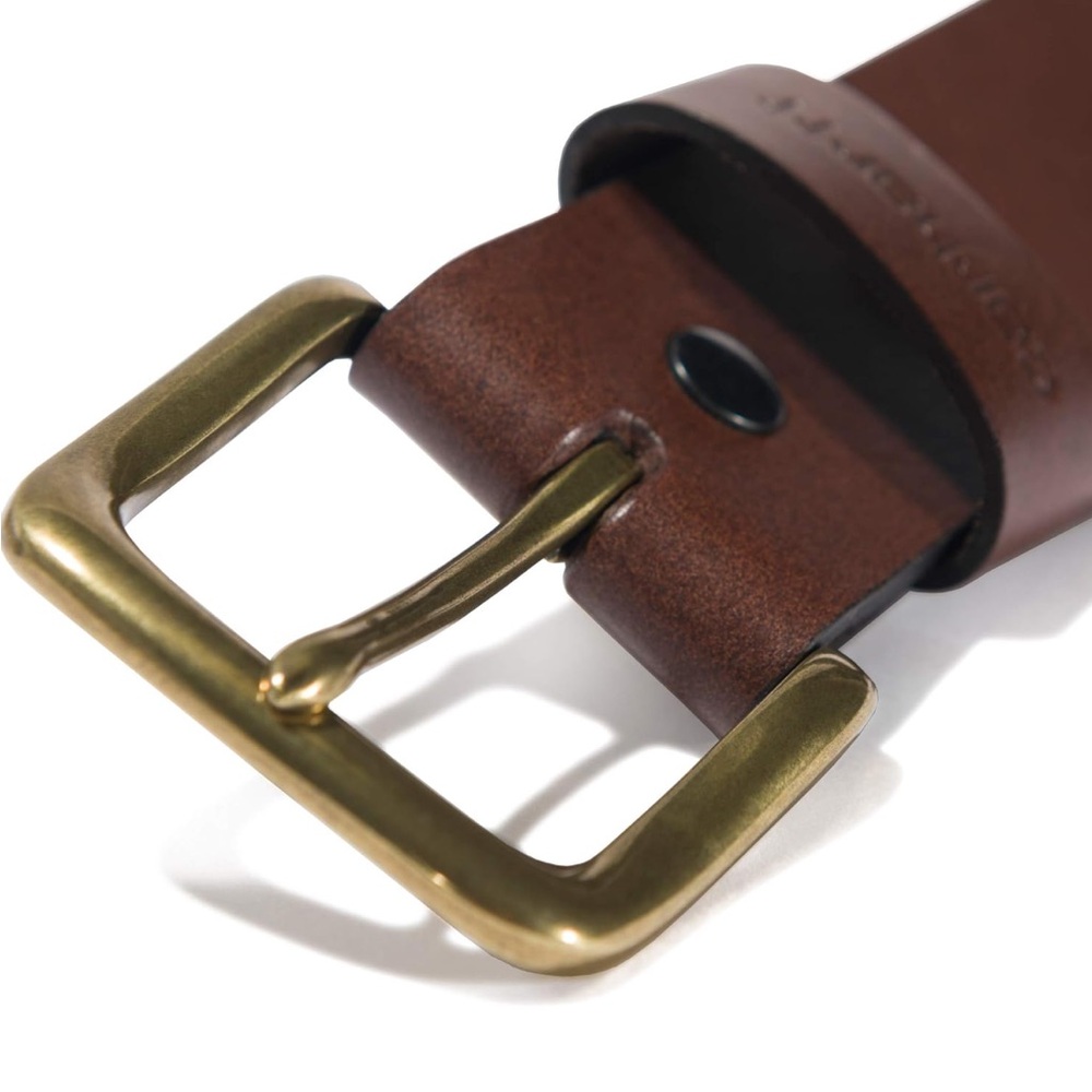 NWT Men’s Carhartt Casual Bridle Leather Belt/ Brown/ Small - Picture 5 of 9